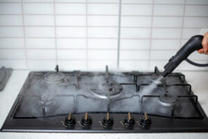 how to clean stove top
