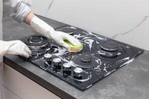 how to clean a glass stovetop
