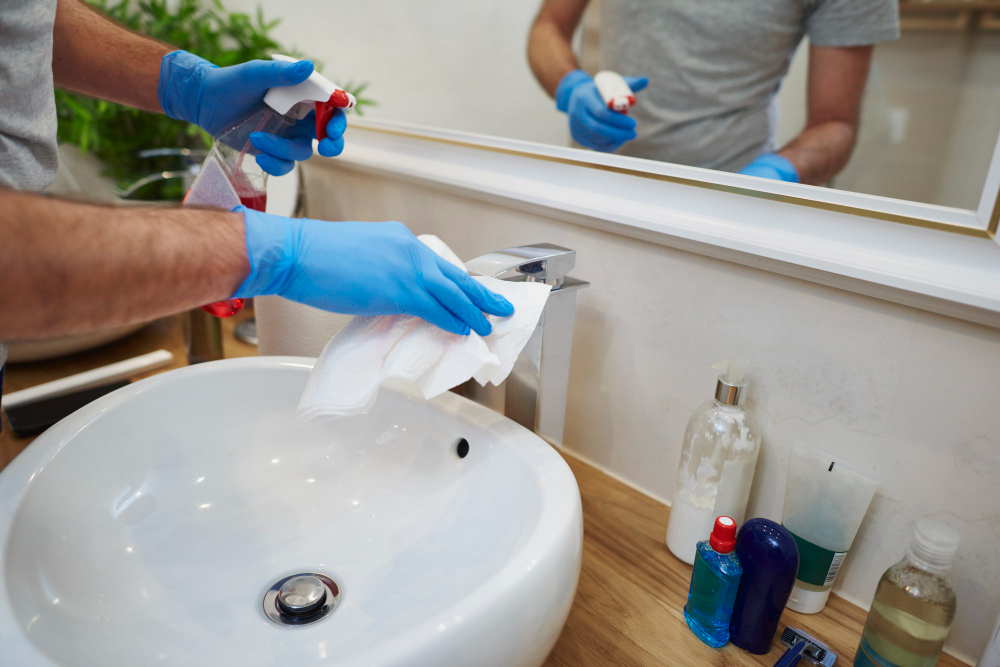 how to remove bathroom limescale